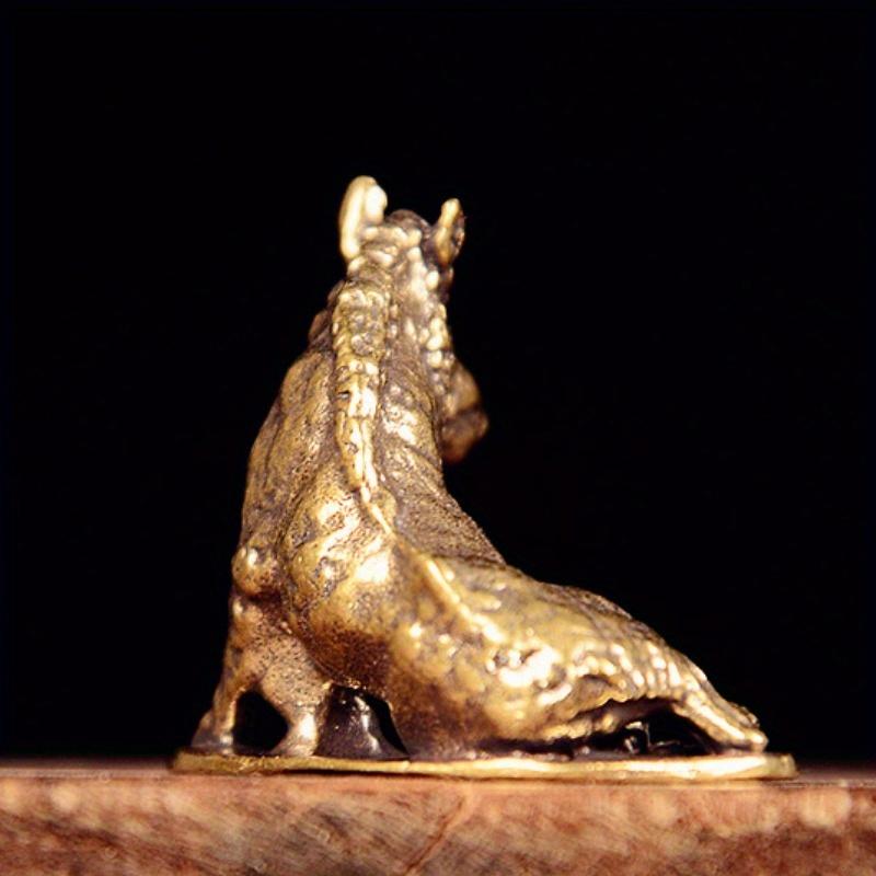 Brass Wild Boar Figurine Pig Model Craft Living Room Office Home Creative Decoration Desktop Ornament