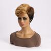 Mode Highlight Synthetische Perücken Kurze Haare Bob Perücke Honig Gold Mix Schwarz Haar Für Frau Tägliche Party Hitzebeständige perücke