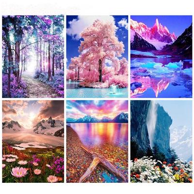 Diamond Painting Landscape Diamond Embroidery Full Square Diy Drill Needlework Diy Rhinestone Mosaic