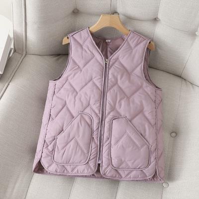 Winter Women Vest Cotton Lightweight Warm Slim Casual Outerwear Jacket