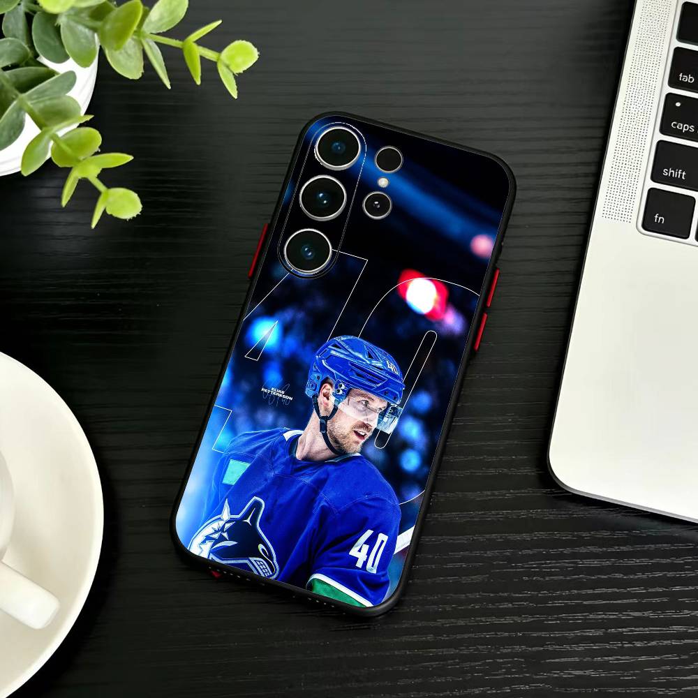 Quinn Hughes-Hockey Phone Case For Samsung S26,S25,S24,S23,S22,S21,S20,Plus,Fe,Lite,Others Black Cover