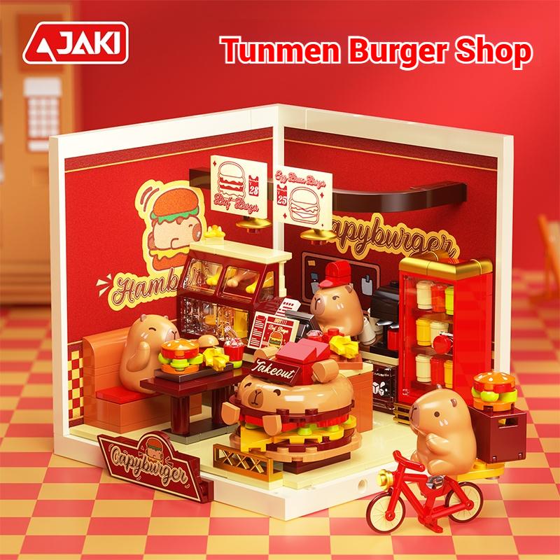 Jaki Super Town Building Blocks Toys Street Scene General Store Model Assembly Toy Desktop Ornament Children'S Birthday Gift