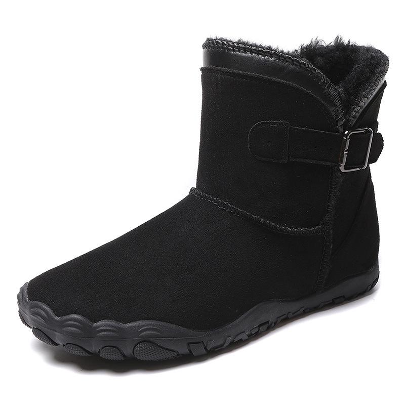 Rutschfeste, wasserdichte Outdoor-Schneestiefel für Damen und Herren mit warmem Samtfutter und dicker Sohle.