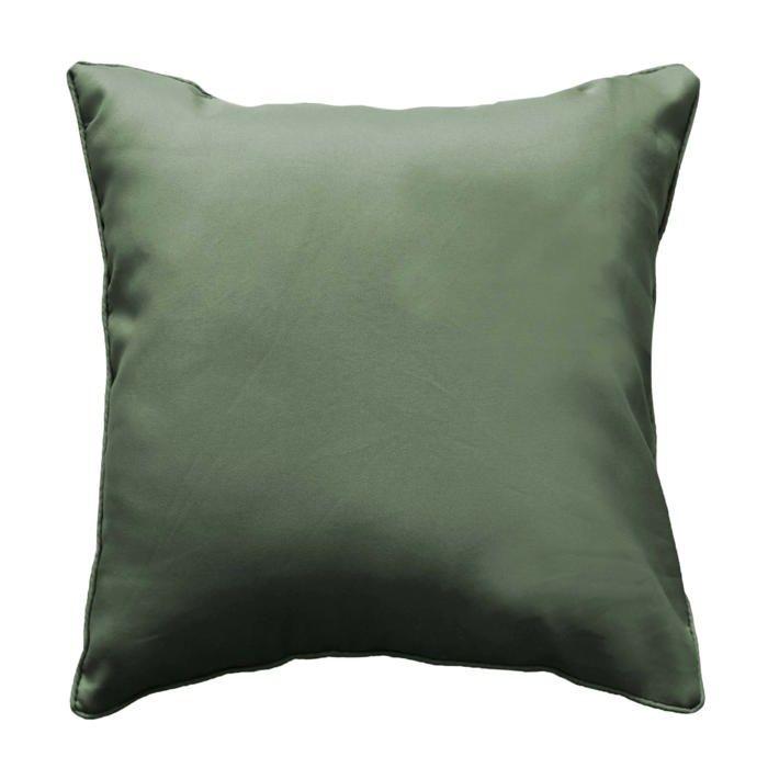 Coussin passepoil 40 x 40 cm Essentiel Kaki