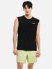 BARREL Men'S Loose Fit Artwork Sleeveless Rash Guard Black (B6Smwrg105Blk)