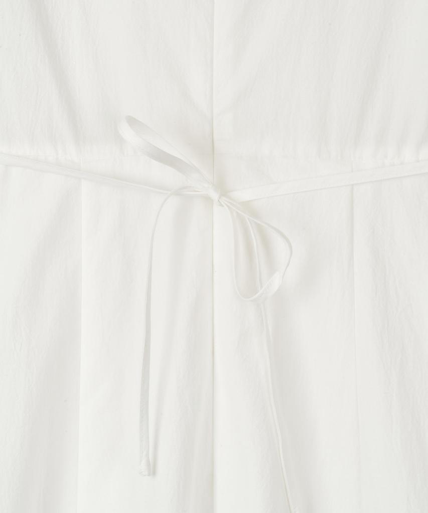 BASIKA Soft Wrap Cotton Dress (White)