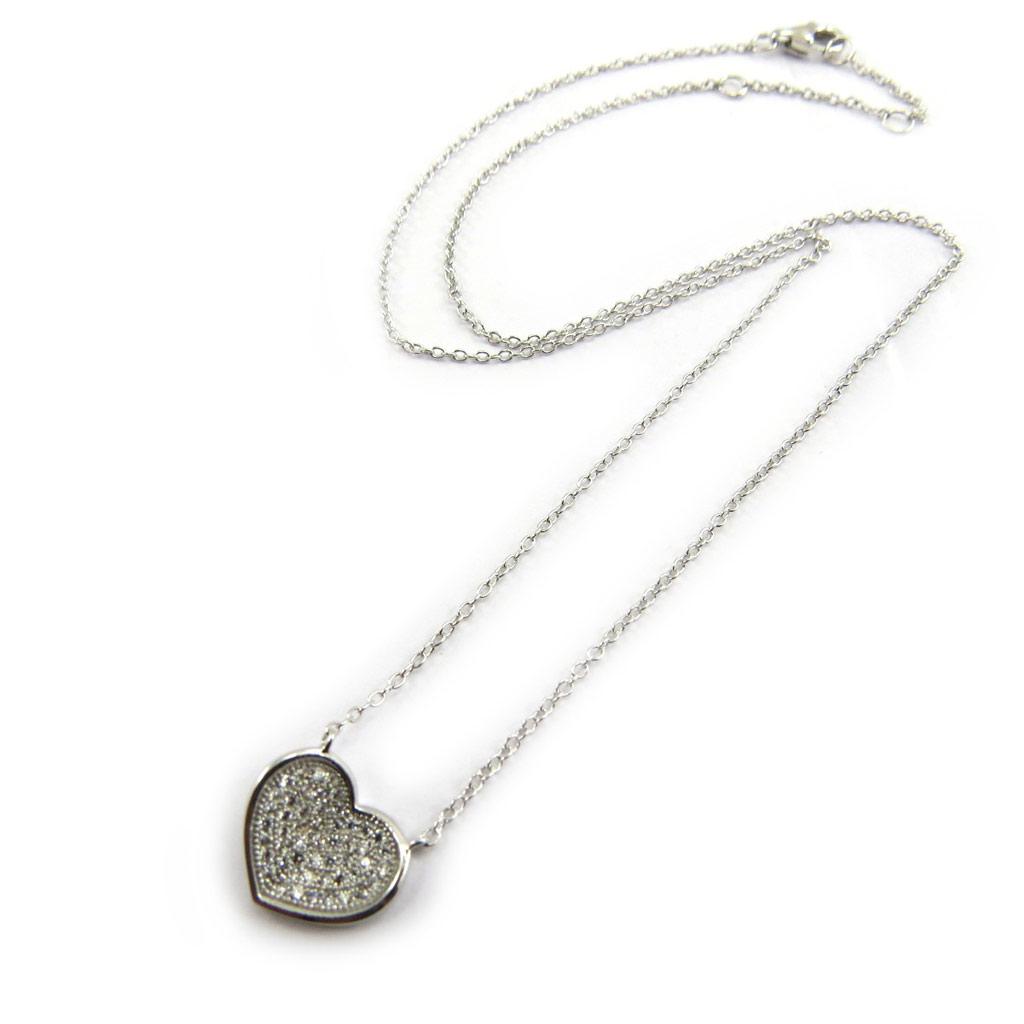 Les Trésors De Lily [L7238] - Collier Argent 'Love' blanc