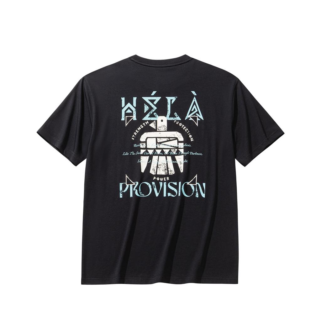 Anta Kyrie Series Fashion Trend Short Sleeve T-Shirt Unisex tops Black 172631101-3
