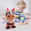 1/2Pcs Kids Electric Cow Toy with LED Light Music Singing Dancing Cartoon Dairy Cattle Toy Toddlers Interactive