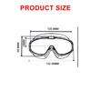 2 Pack Attached Earplugs Kids Swim Goggles Adjustable Comfortable Anti Fog Goggles Anti-UV with Nose Clip Waterproof Goggles