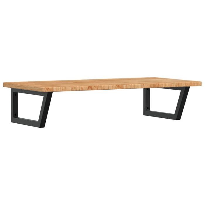 VidaXL Wall-mounted Vanity Shelf Steel and Solid Oak Wood, Floating Vanity Shelf, Vanity Shelf for Countertop 3302399