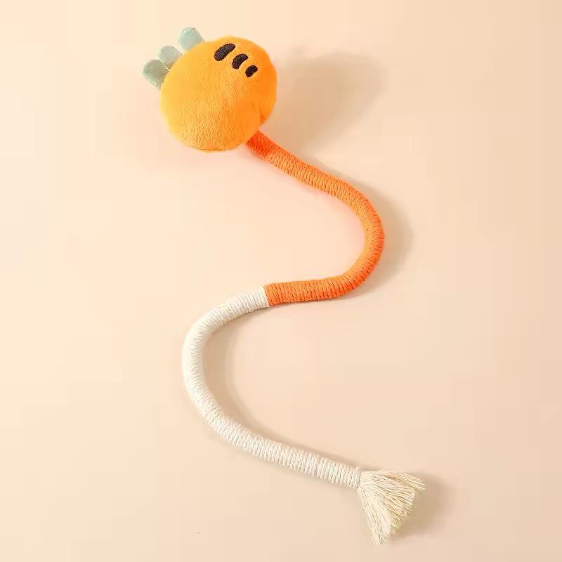 Plush Cat Chewing Teething Toy for Stress Relief and Entertainment