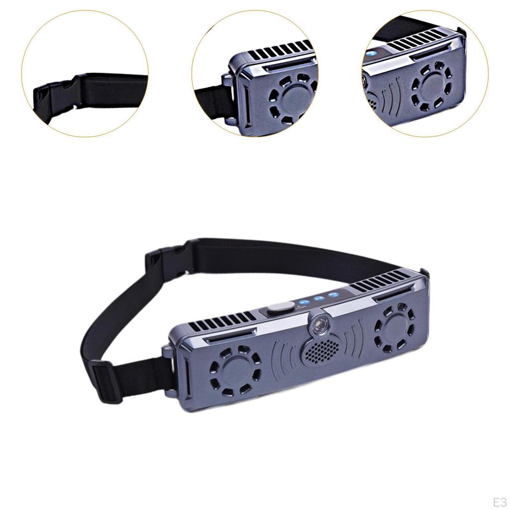 Persönlicher Outdoor-Taillenventilator 4 Geschwindigkeiten 2 Luftauslässe USB-Aufladung für Bauarbeiter