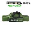 JOSBY 182CM-60CM Retractable Foldable Portable Waterproof Multi-Layer 2 3 Layer Oxford Cloth Fishing Rod Gun Bag Box Convenient