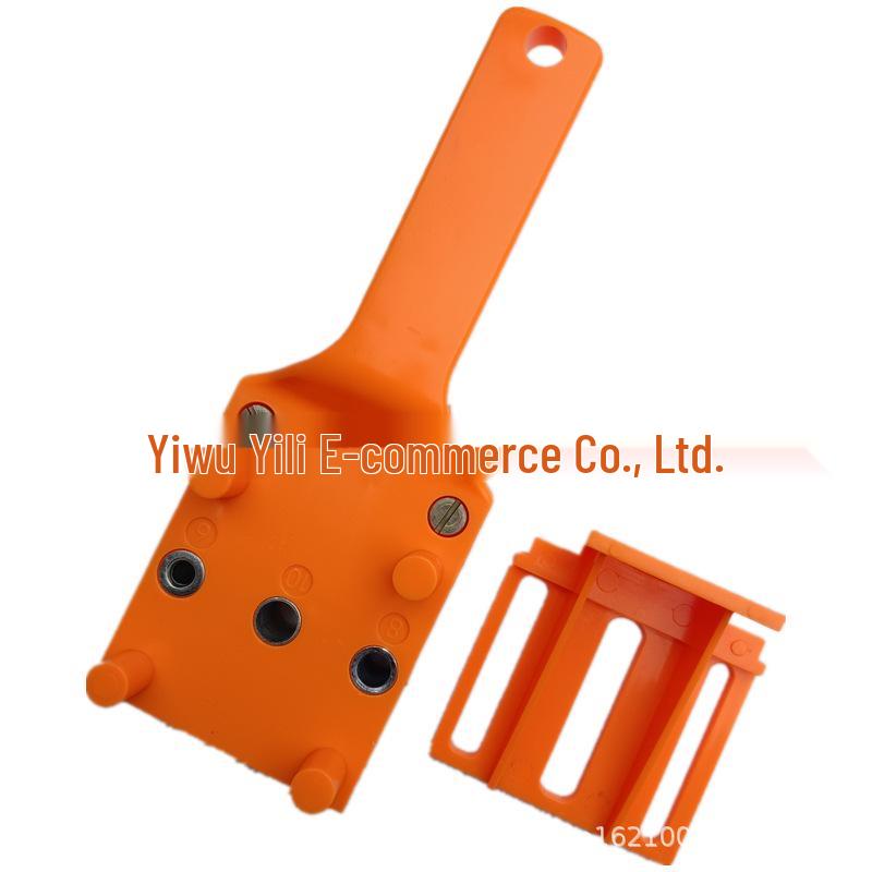 

ABS Plastic Handheld Woodworking Straight Hole Drilling Locator for Wood Board Connection