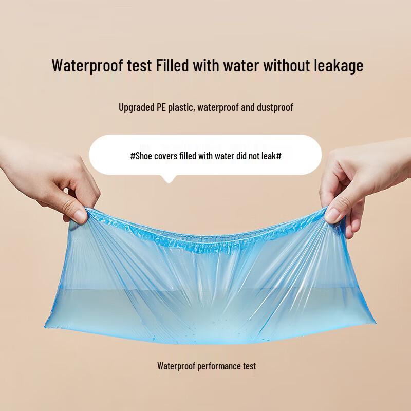 JIAQILI Extra Thick Disposable Shoe Covers (500 Pcs)