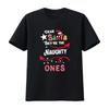 Funny Christmas Dear Santa They Re The Naughty Ones Xmas T Shirt Vintage Washed Graphic Breathable Homme Casual
