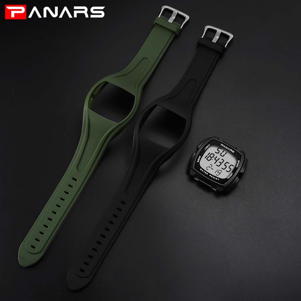  And Stylish Waterproof Alarm Night Light Casual Male Electronic Watch