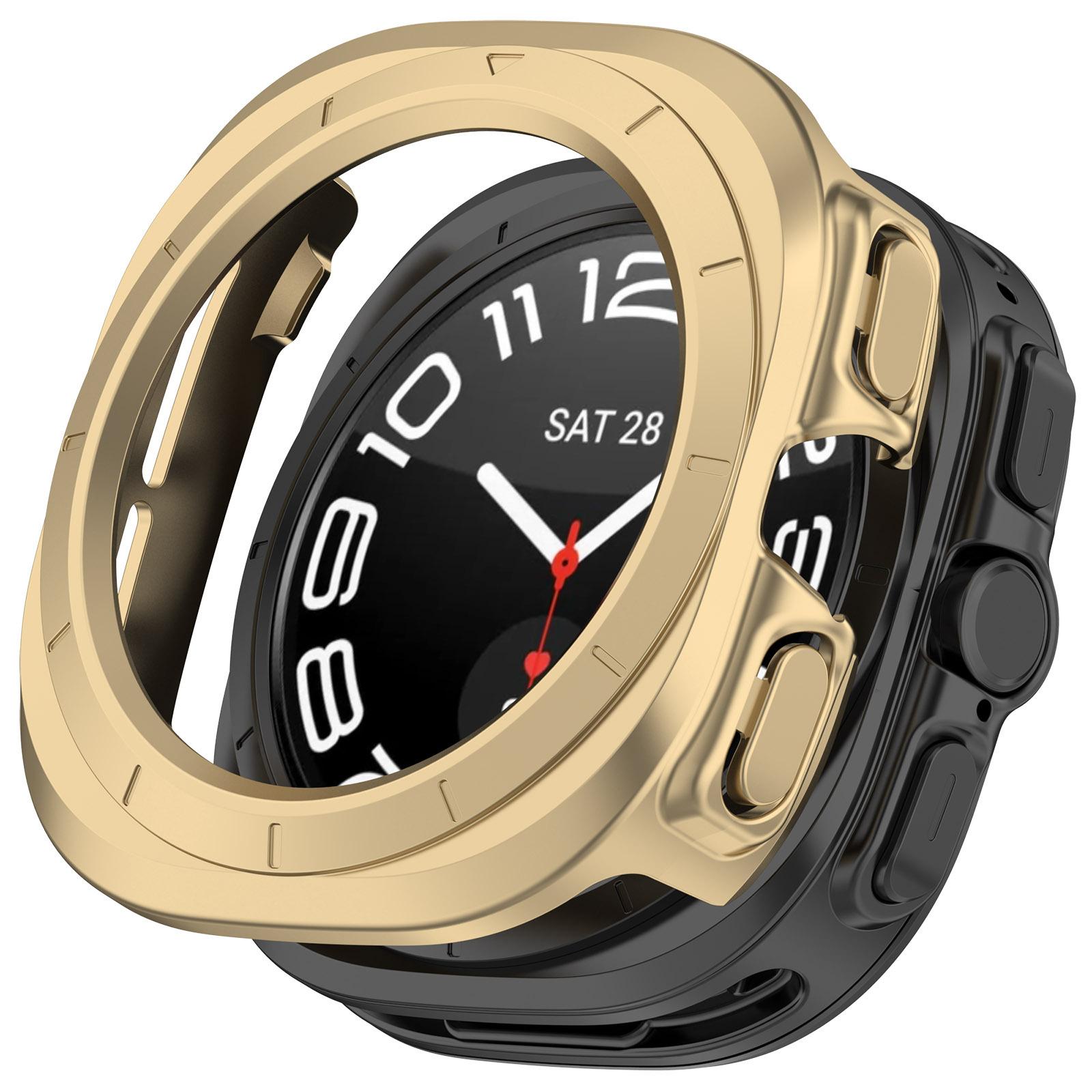 

Case for Samsung Galaxy Watch 7 ultra 47mm Hard Bumper PC All-Around Shell Protector Galaxy Watch 7 44mm 40mm Cover Accessories Galaxy watch 7 40mm золотий