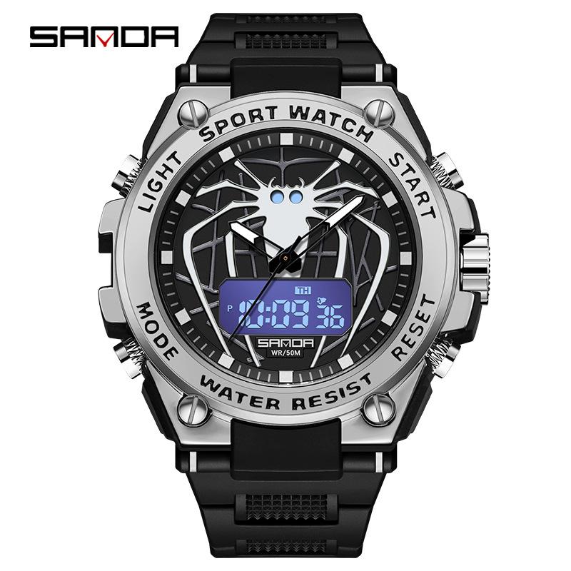 SANDA Business Fashion Trend Watch Luminous Waterproof Personalised Large Dial Watch