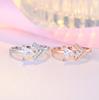 2022 Korean Fashion Women's Diamond Flash Open Ring - Stylish Hollow Design