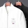 Jacket Men's Autumn and Winter High-end Casual Baseball Uniform Little Bee Embroidery Slim Fit Cotton Thickened Cold-resistant Warm Jacket