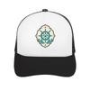 Minimal Nautical Rope Emblem Graphic Mesh Baseball Cap Casual Hat Outdoor For Womens Unisex FeUnisex