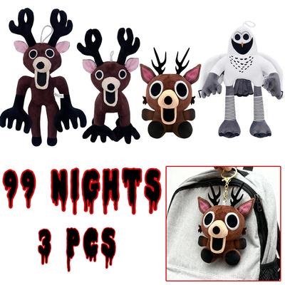 Nuovo in stock Peluche Cervo 99 Notti Bambola Peluche 99 Notti Nella Foresta Periferiche Anime Giocattolo Regali di Halloween Natale