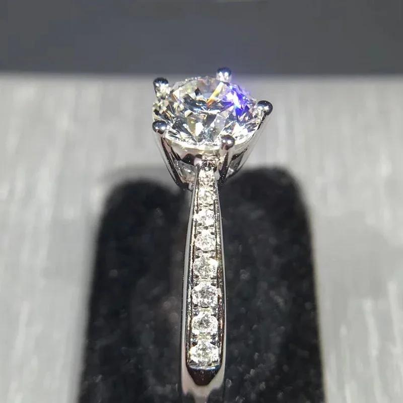 New Trendy Wedding Rings For Women Luxury Cubic Zirconia Crystal Temperament Elegant Engagement Band Jewelry Bulk