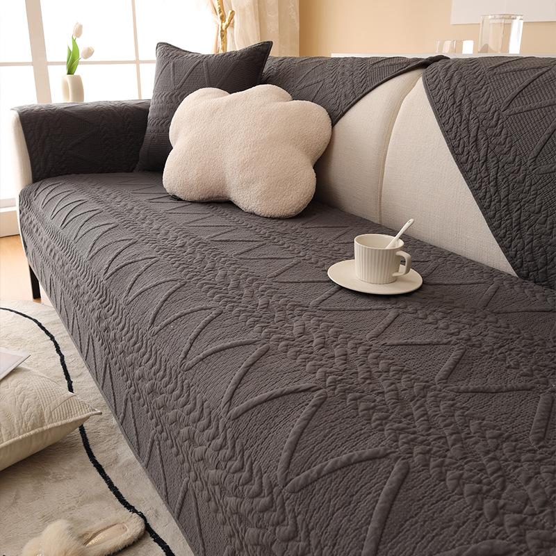 Modern Simple Combination Sofa Cushion Cotton Fabric Four Seasons Universal Non-slip Sofa Cushionver Towel
