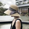 Hat Women's Summer Sunscreen Hat Face Cover Sun Hat Sunscreen UV Seaside Fashion Travel Straw Hat