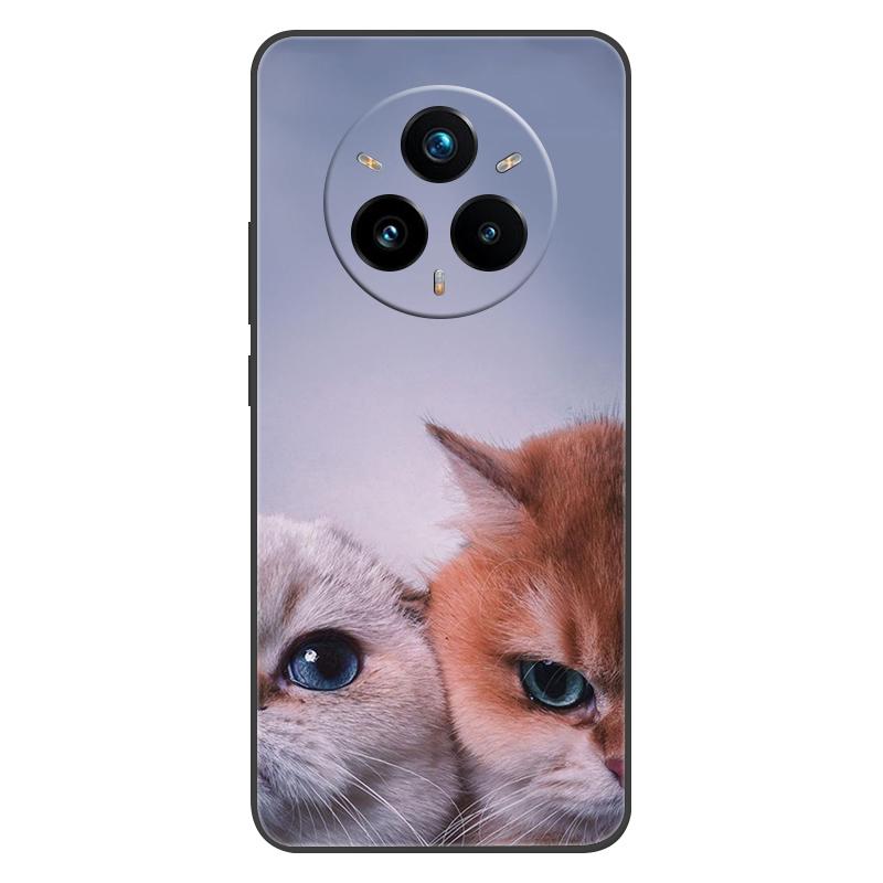 For Realme 14 Pro Plus Case Black Silicone TPU Soft Phone Cover for Realme 14 Pro Plus 14pro+ Protective Back Shells Shockproof
