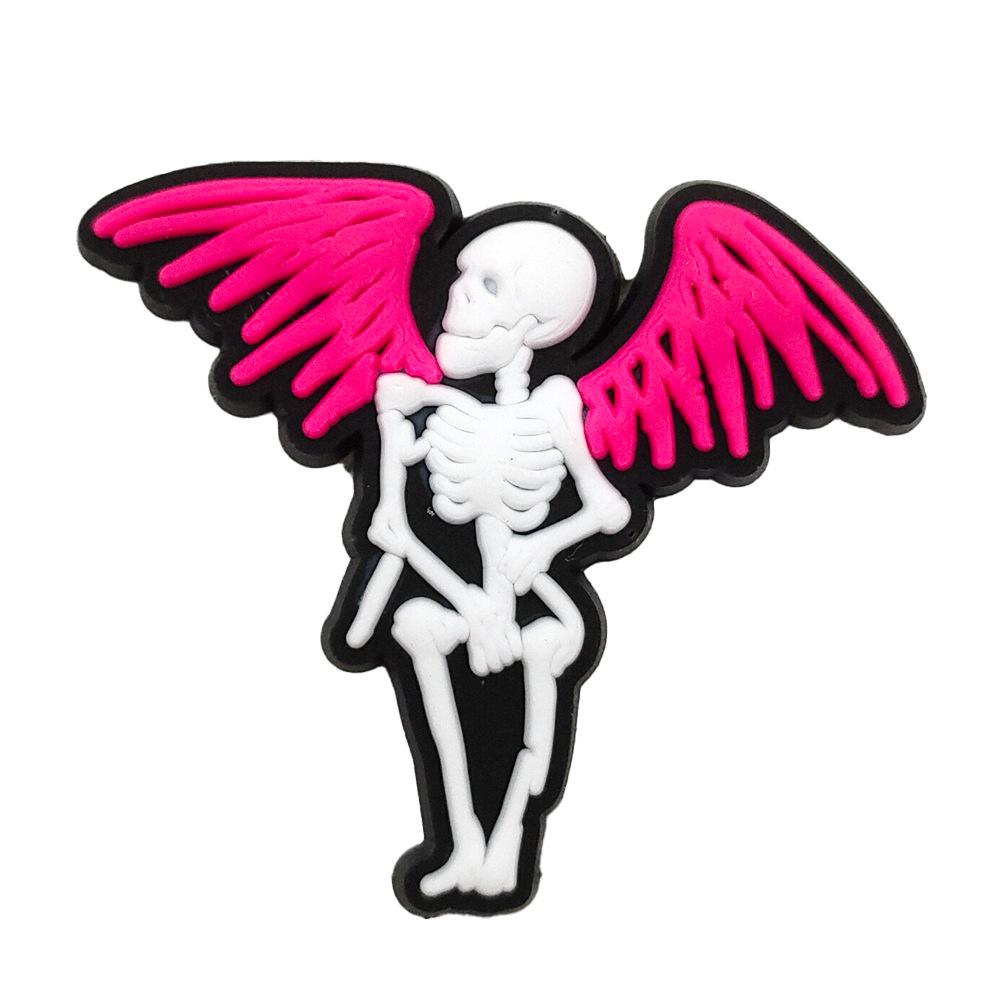 Craniu Halloween PVC Lipici Moale Farmece Drăguțe de Desene Animate pentru Pantofi