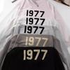 Mikina s kapucňou Značka High Street 1977 Velúrové písmená Pulóver Kabát Pár Vonkajšie oblečenie Slučka Zahustená Jeseň Zima
