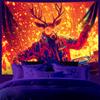 AOHMPT Blacklight Tapestry,UV Reactive Cool Girl Tapestries, Music Dream posters, Piano Tapestry, Abstract Music Wall Art, Perfect for Bedroom, Dorm