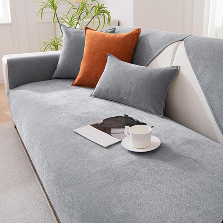 Simple Solid Color Sofa Cover Waterproof Comfortable Couch Backrest Mat Household Pet Urine Barrier Furniture Protective Sleeve