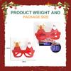 Red Santa Claus Eyeglasses Christmas Decorative Glasses Party Decorations Christmas Frame Glasses