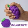 Large Grape Stress Relief Toy, Slow Rebound Fake Purple Grape Squeeze Toy, Hand Relaxation Stress Ball Fidget Toy for Kids Adults