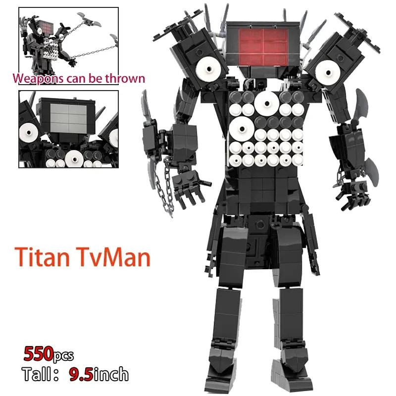 Moc Skibidi Toilet Figurky Modelové Kostky Titan Kameraman Speakerman Stavebnice Párty Halloweenská Dekorace Dárky pro Kluky