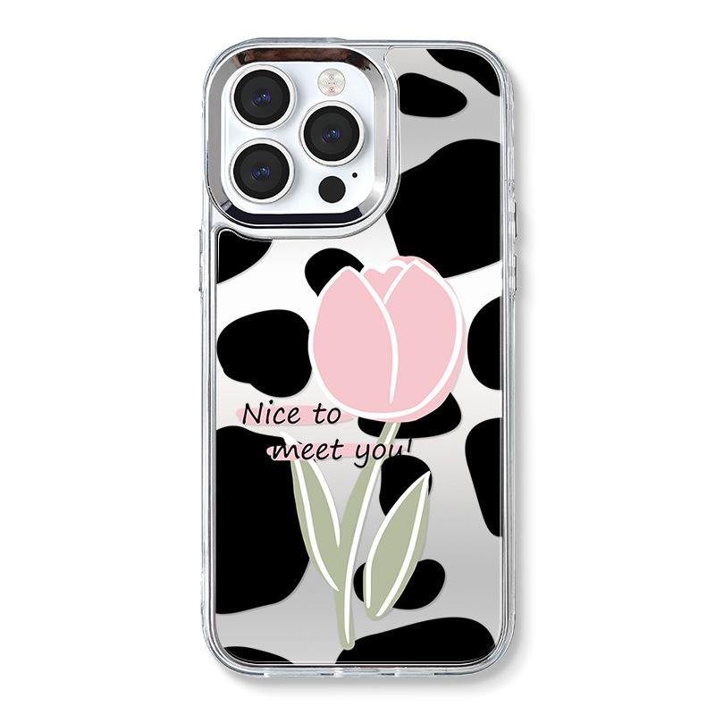 

Чехол для Apple iPhone в стиле Zhitai Ins: Совместимо с iPhone 15 Pro, 16, 14 Pro и 13. Зеркальный защитный чехол «три в одном» для iPhone 8. iPhone 14 Pro