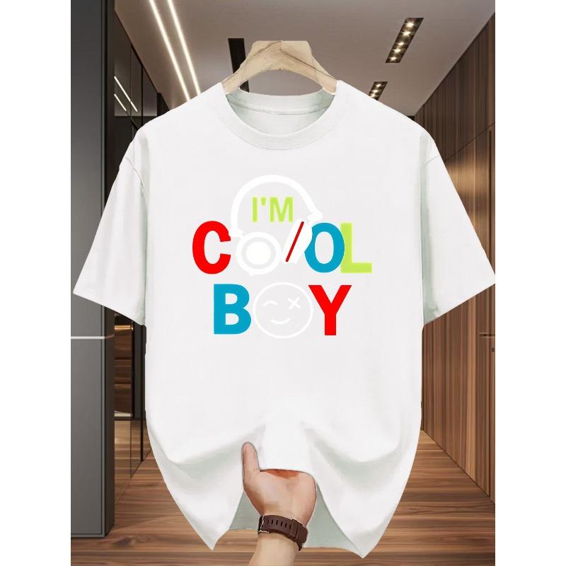 Fashionable Minimalist Round Neck Men's T-Shirt, Versatile Comfortable Casual Choice, Suitable for Various Occasions