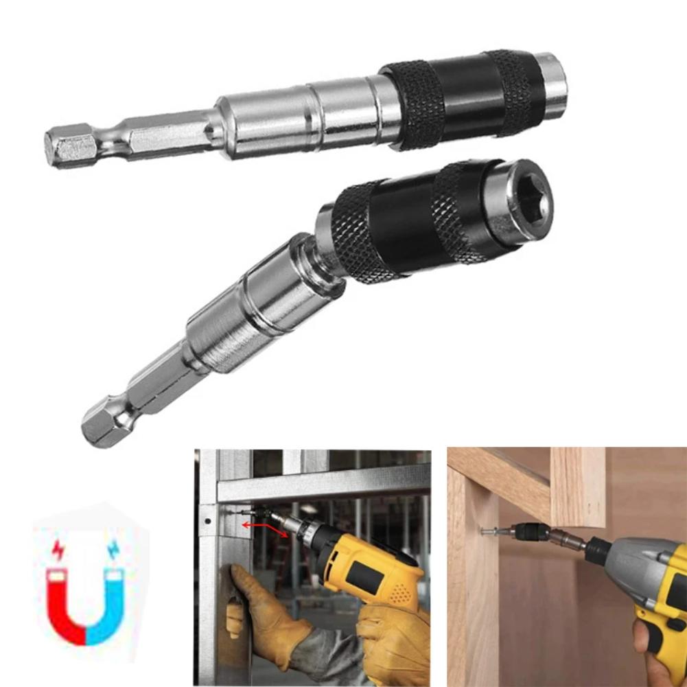 Šroubovací bity s 1/4" šestihranným magnetickým kroužkem Vrtačka Ruční nářadí Prodlužovací tyč vrtáku Rychloupínací držák Hnací vedení Šroubová vrtačka