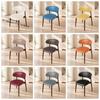 Oil-proof Curved Back Chairs Cover Dustproof Chair Slipcover PU Dining Chair Cover  Hotel