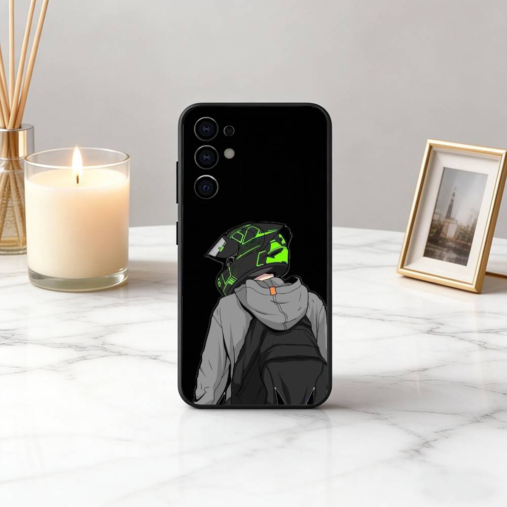 M-Motorcycle Cool R-Rider MR Phone Case Black Silicone Soft For Samsung S25,S24,S21,S22,S23,S30,Ultra,S20,Plus,Fe,Lite