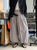 Xu Man Lente/Zomer Parijs Mode Geruite Ballon Knopen Manchet Lange Broek voor Dames