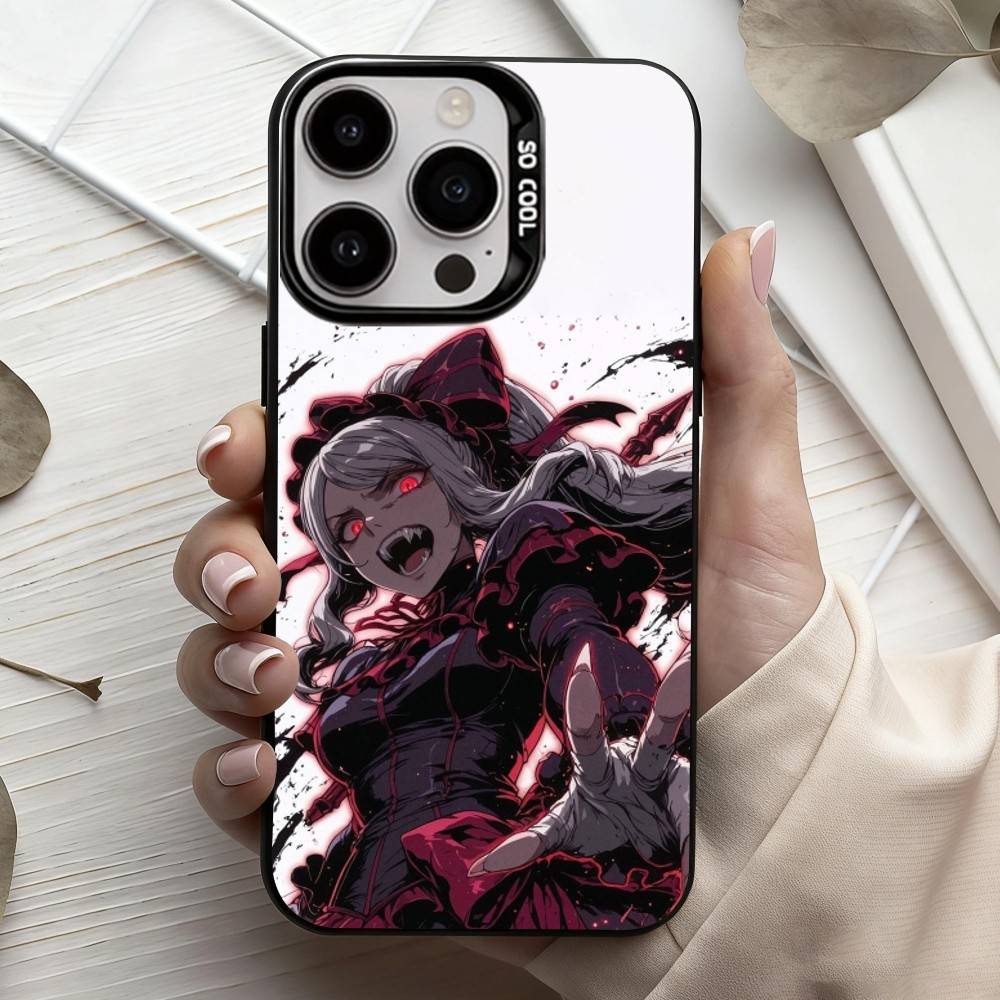 

Чехол для телефона Anime O-Overlord-D для iPhone17,16,15,14,13,12,11 Plus,Pro Max Черный Конфетный Посеребренный Чехол iPhone15plus