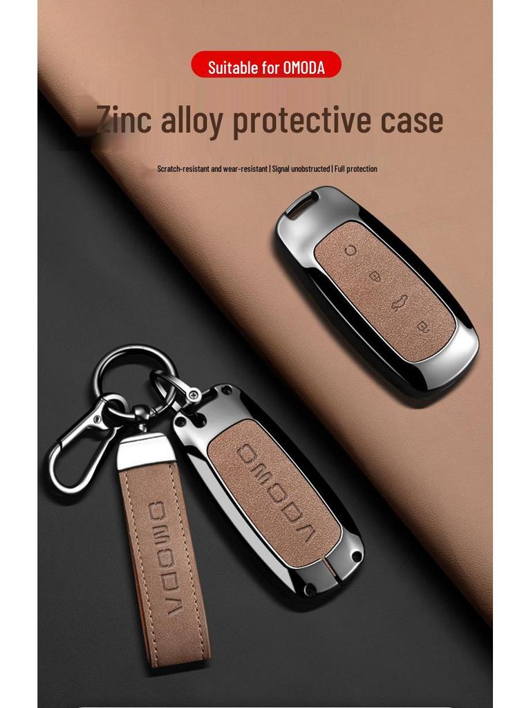 Étui de Protection pour Clé de Voiture OMODA pour Hommes et Femmes - Coque de Clé Haut de Gamme avec Boucle