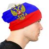 Russische Flagge Mütze Unisex Winter Warm Bonnet Femme Strickmützen Wappen Russlands Skullies Beanies Mützen Für Unisex Frauen