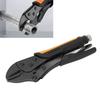 Locking Pliers Curved Jaw Wr Resistant Teeth Anti Slip Handle Portable Pliers with   Screw