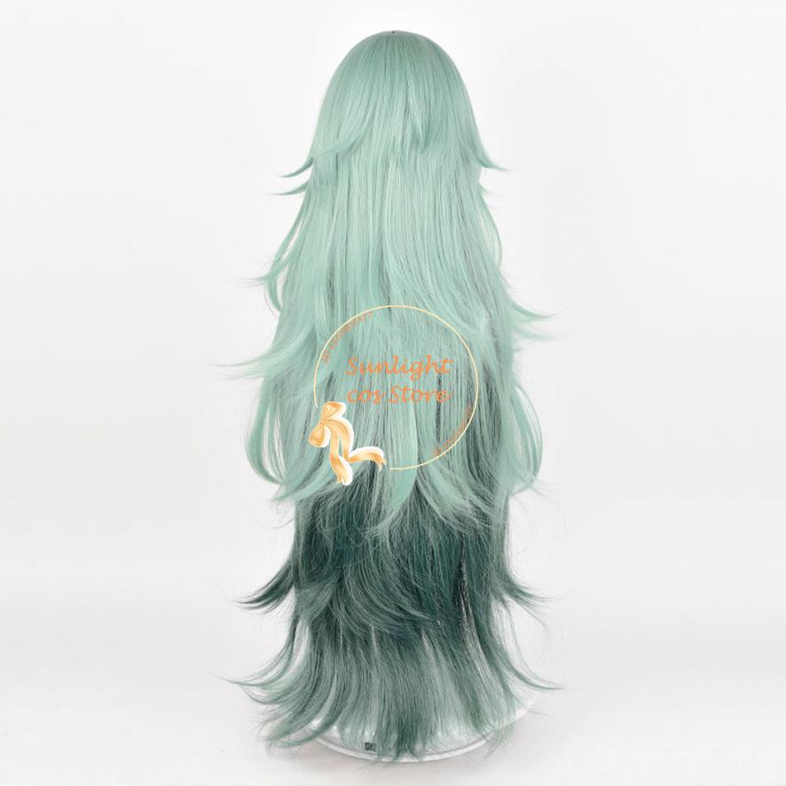 95cm Takatsuki Sen Cosplay Wig Green Gradient Curly Long Wig Eto Yoshimura Anime Wigs Heat Resistant Synthetic Hair + Wig Cap